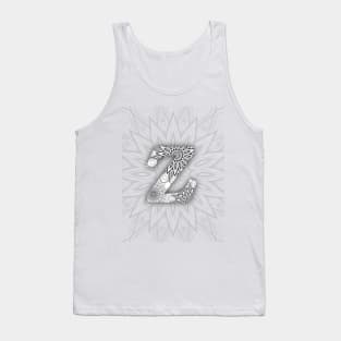 'Z' Intricate Pattern Tank Top